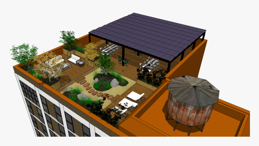 Solar Mixed Use Design - Roof, HD Png Download, Free Download