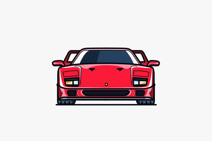 Supercar Drawing P1 Mclaren - Sports Car, HD Png Download, Free Download