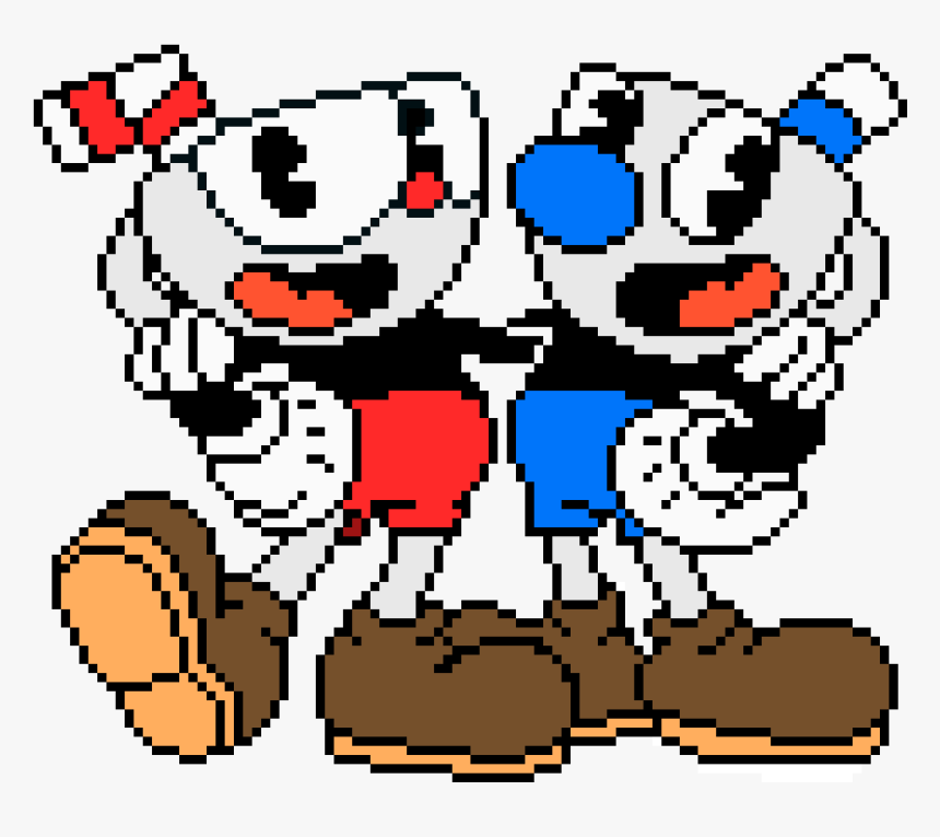 Drawing Cuphead And Mugman, HD Png Download, Free Download