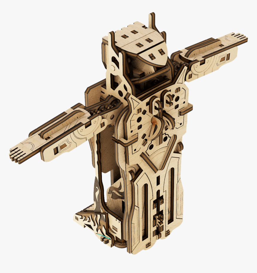 Transformer Robot-airplane Mechanical Wooden Model - Explosive Weapon, HD Png Download, Free Download