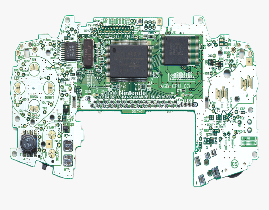 Retronic Wiki - Gameboy Advance Circuit Board, HD Png Download, Free Download