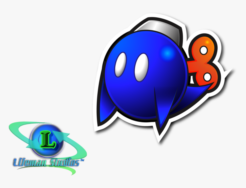 Transparent Boo Mario Png - Paper Mario Bombe Bombe, Png Download, Free Download