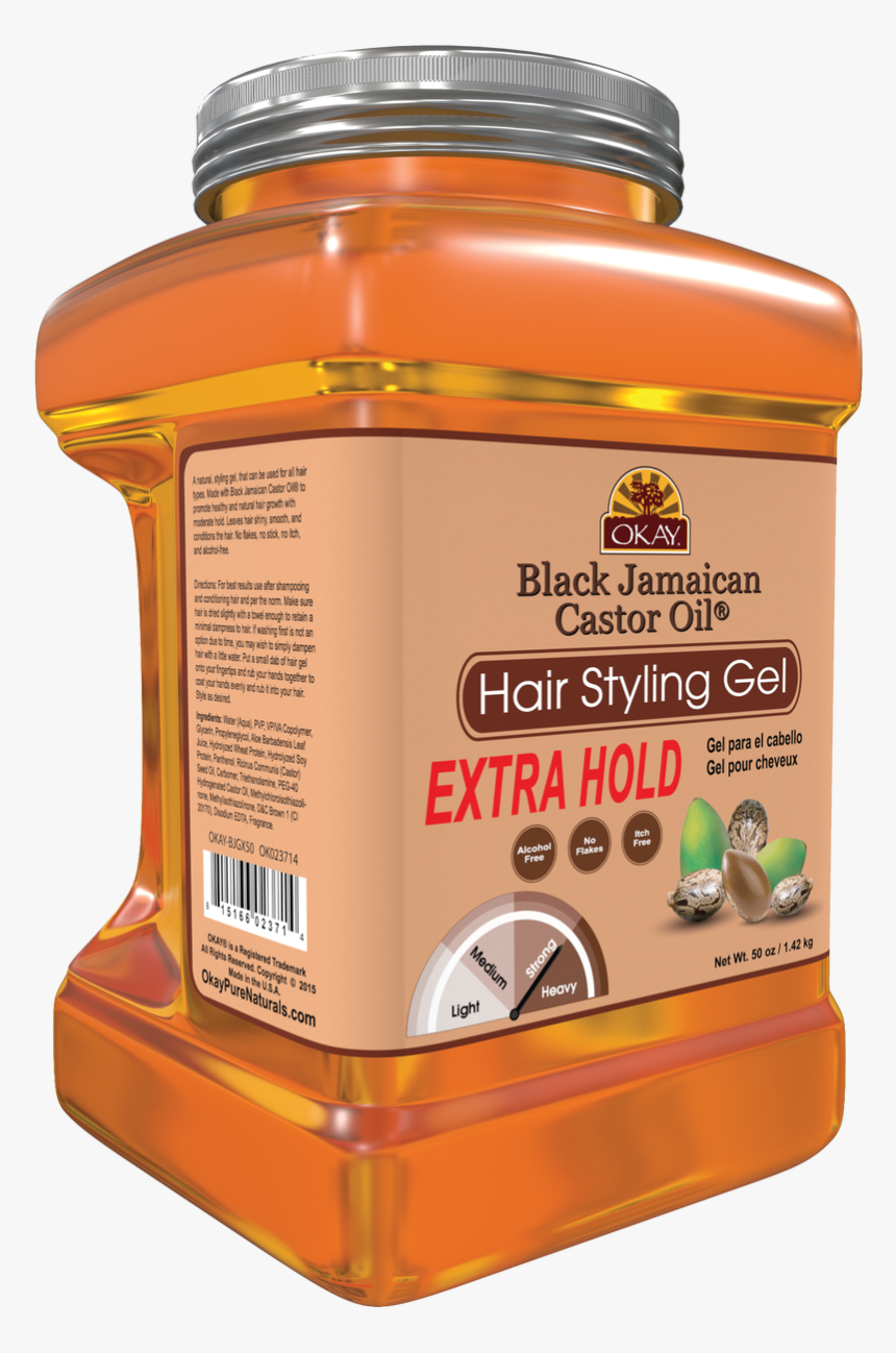Black Jamaican Castor Oil Hair Gel - Sports Drink, HD Png Download, Free Download