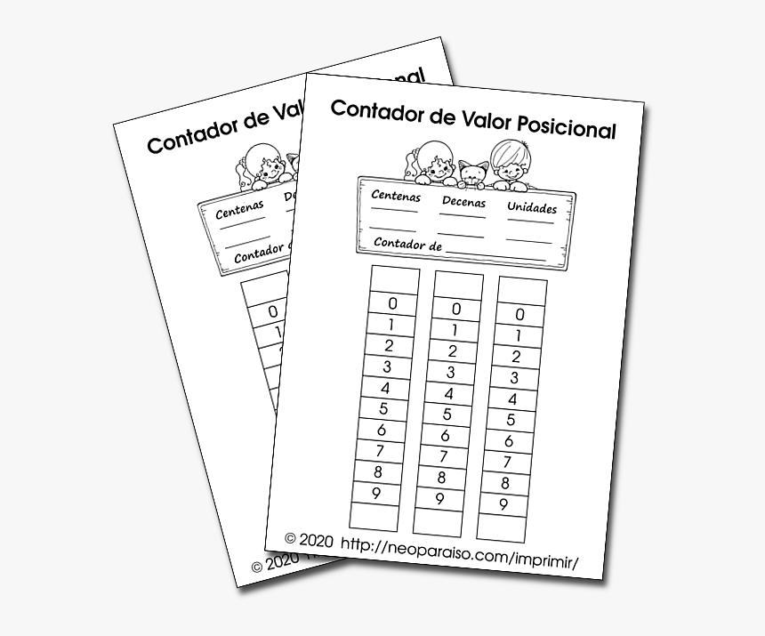 Contador Valor Posicional - Juegos Matematicos De Multiplicacion, HD Png Download, Free Download