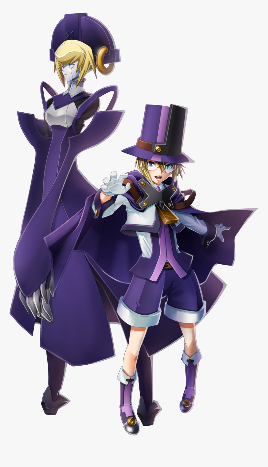 Bbcp Carl Portrait - Blazblue Carl Clover, HD Png Download, Free Download