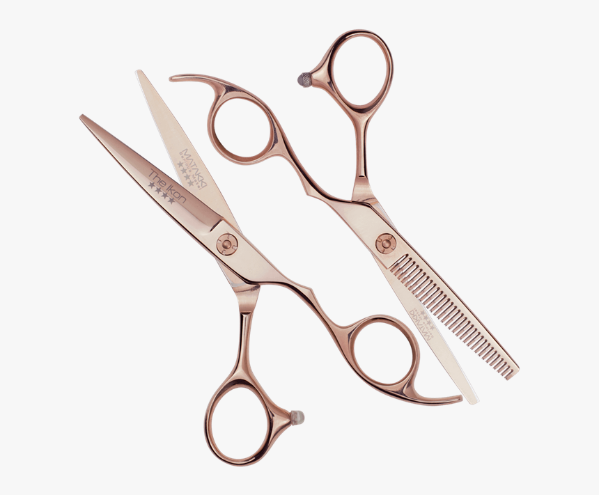 Gold Hair Scissors Png - Rose Gold Hair Scissors, Transparent Png, Free Download