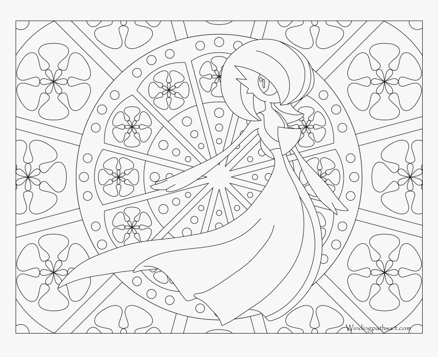 Pokemon Mandala Coloring Pages, HD Png Download, Free Download