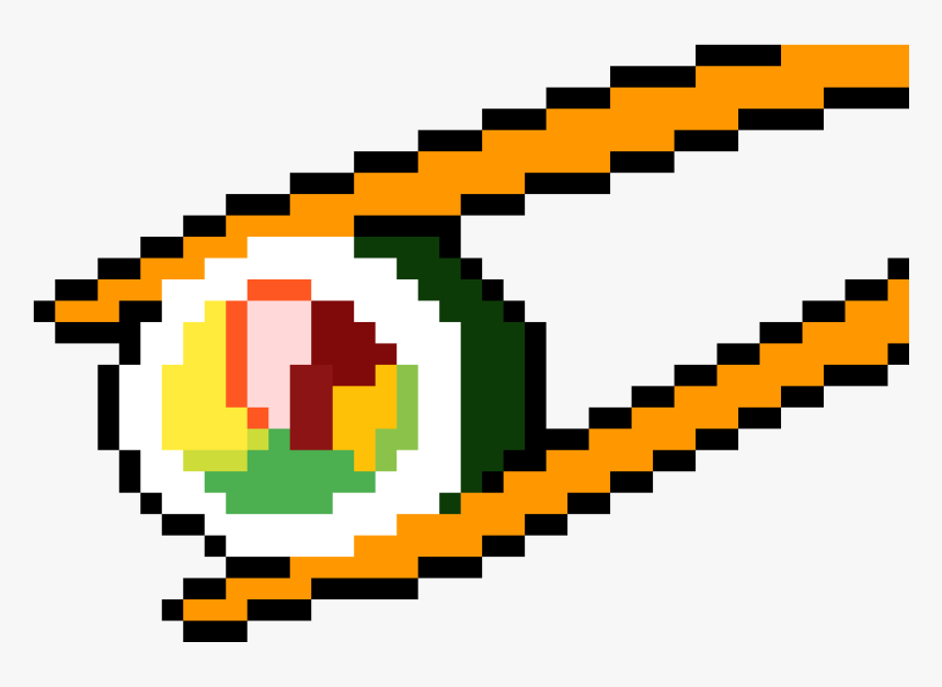 Sushi, With Chopsticks - Pixel Art Roblox Gif, HD Png Download, Free Download