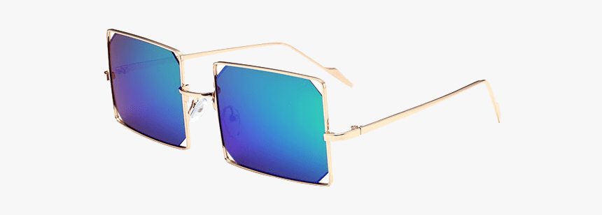 Womens Mirrored Rectangle Lens Sunglasses, HD Png Download, Free Download