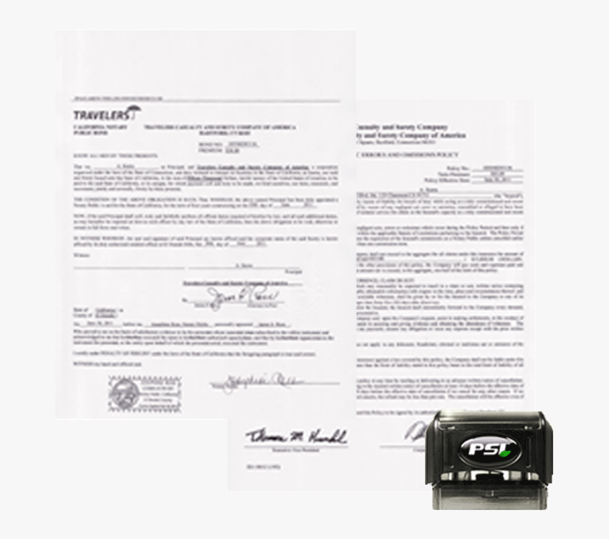 California Notary Bond, HD Png Download, Free Download