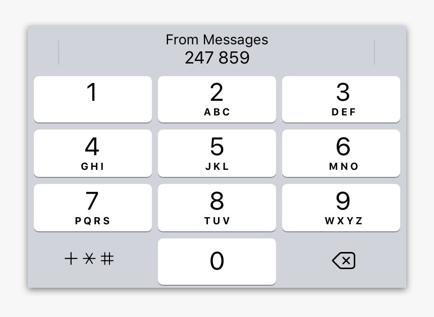 Ios Keyboard Otp Ui, HD Png Download, Free Download