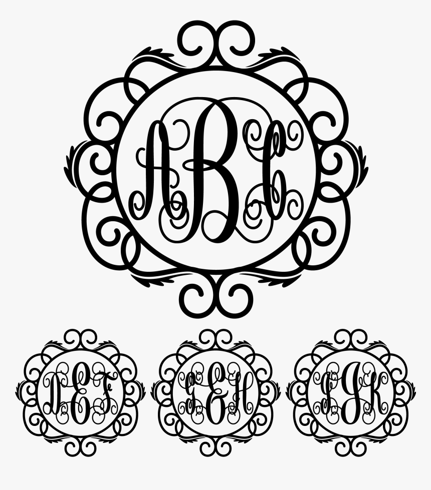 Monogram Frames Png - Wire Monogram Frames Svg, Transparent Png, Free Download