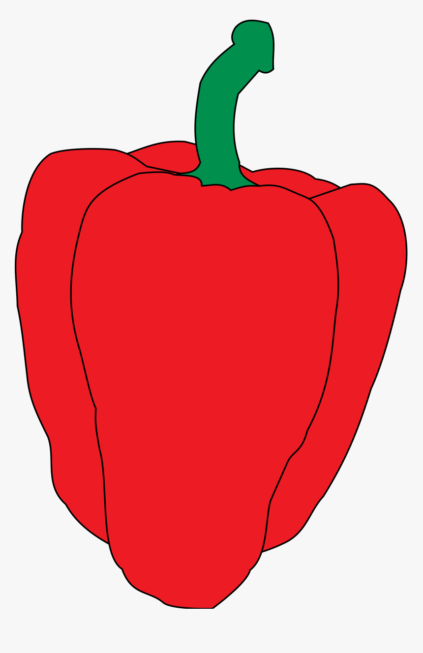 Teacher Apple Clipart 9, Buy Clip Art - Chile Morron Vector Png, Transparent Png, Free Download