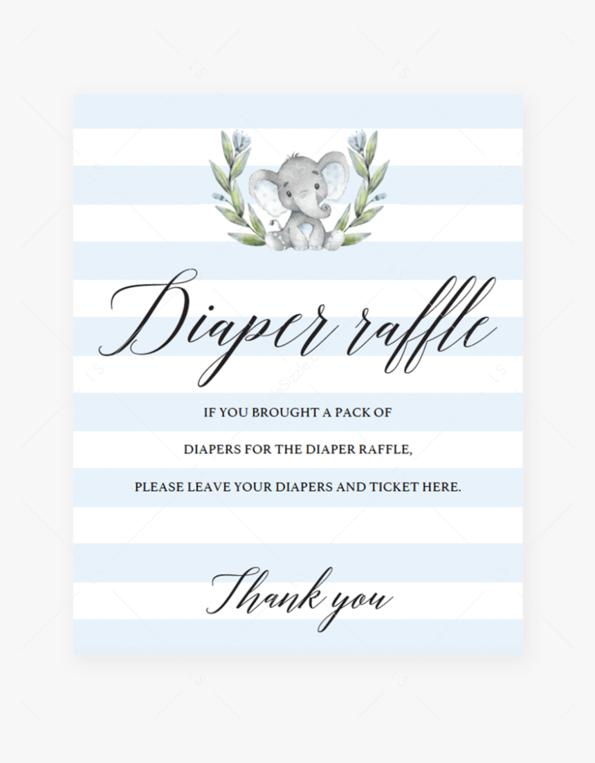 Elephant Baby Shower Decorations By Littlesizzle"
 - Baby Shower, HD Png Download, Free Download