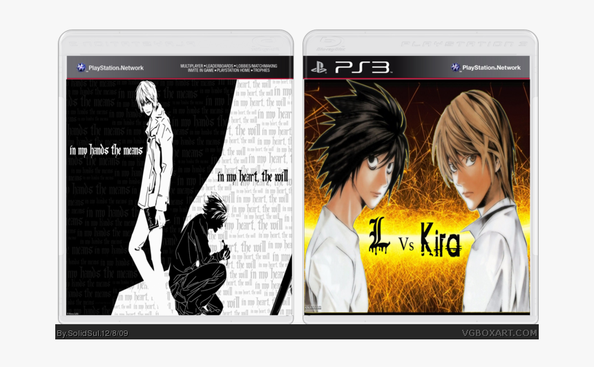 L Vs Kira Box Art Cover - Death Note, HD Png Download, Free Download