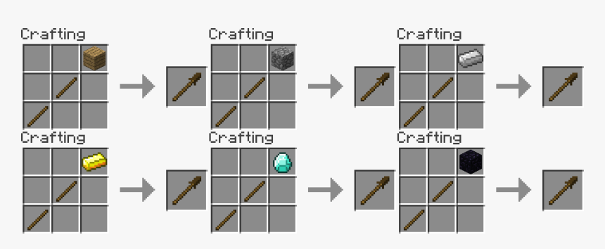 Craft A Spear In Minecraft, HD Png Download, Free Download