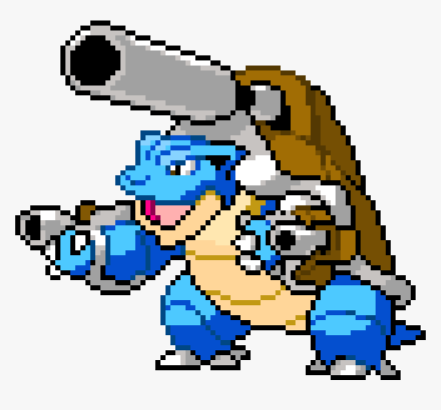 Image Free Download Art Maker - Mega Blastoise Pixel Art, HD Png Download, Free Download