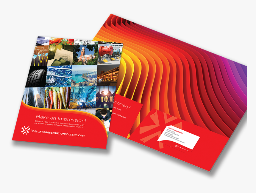 Deluxe Presentation Folders - Graphic Design, HD Png Download, Free Download