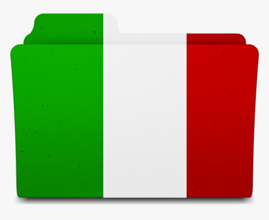 Icon Folder Italian Flag Clipart , Png Download - Folder Icon Flag Of Italy, Transparent Png, Free Download