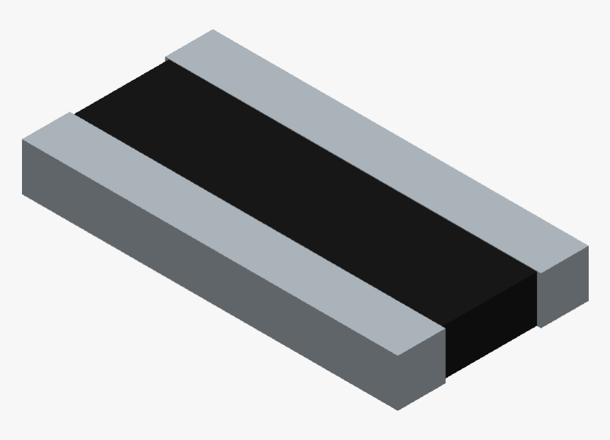 Rcl12252r00jneg - Vishay - 3d Model - Resistor Chip - Wood, HD Png Download, Free Download