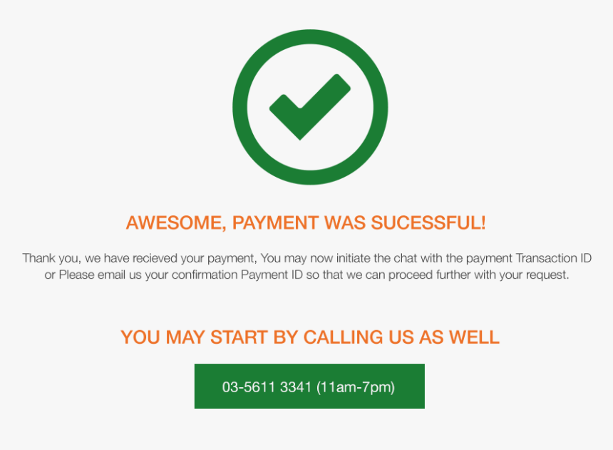 Payment successful. Payment successfully. Payment was successful. Success payment Page.
