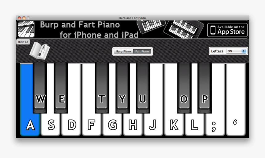 Burp And Fart Piano - Musical Keyboard, HD Png Download, Free Download