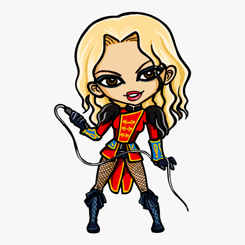 Britney Spear In Circus Tour Ver By Alien3287 - Britney Spears Cartoon Png, Transparent Png, Free Download