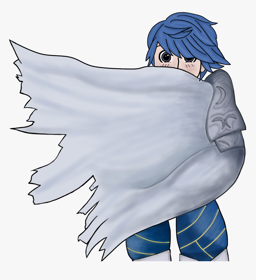 Super Smash Brothers Ultimate Fire Emblem Chrom Amiibo - Cartoon, HD Png Download, Free Download