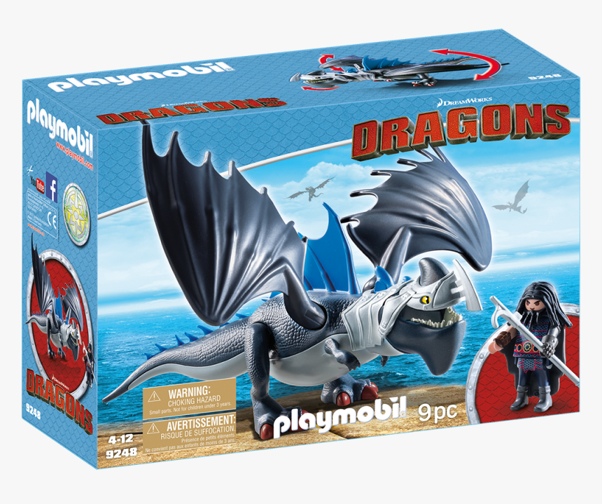 Drago & Thunderclaw Playset - Playmobil How To Train Your Dragon, HD Png Download, Free Download