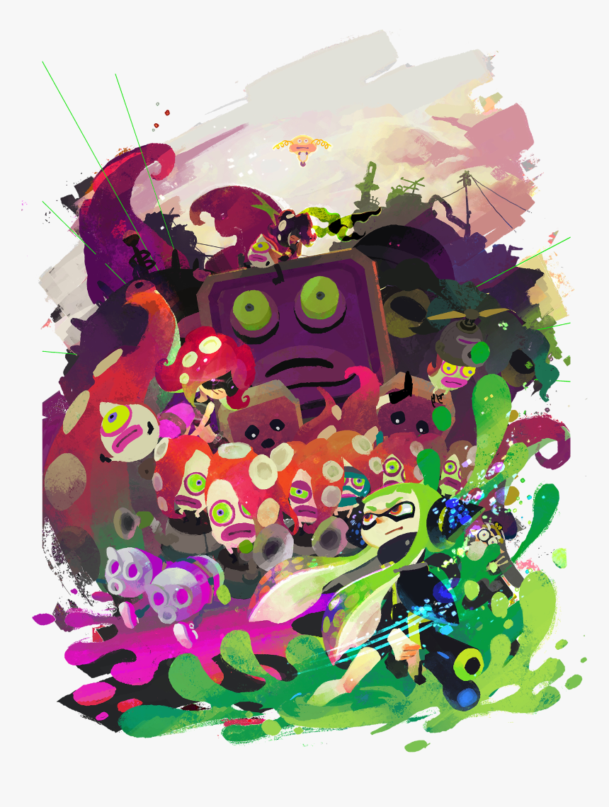 Splatoon Single Player Art, HD Png Download, Free Download