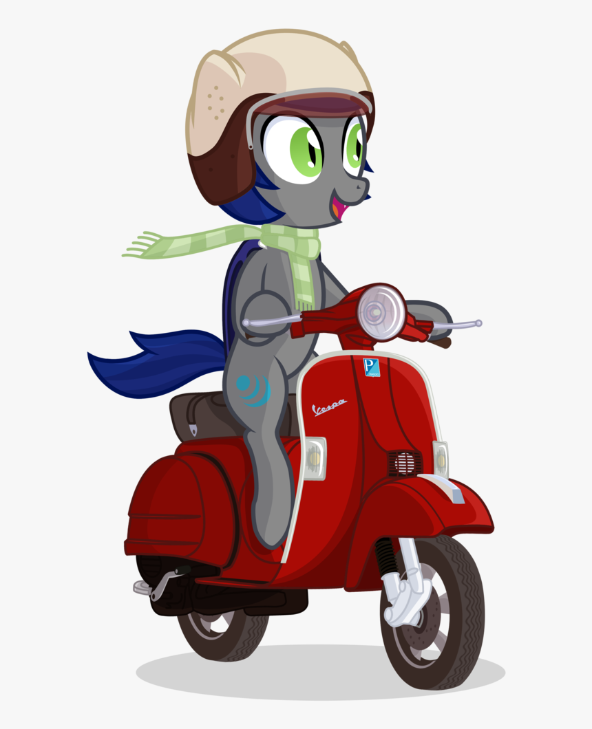 Cartoon Vespa Scooter, HD Png Download, Free Download