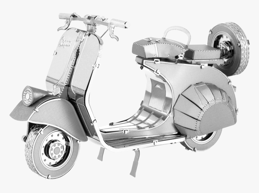 Classic Vespa - Metal Earth Vespa, HD Png Download, Free Download