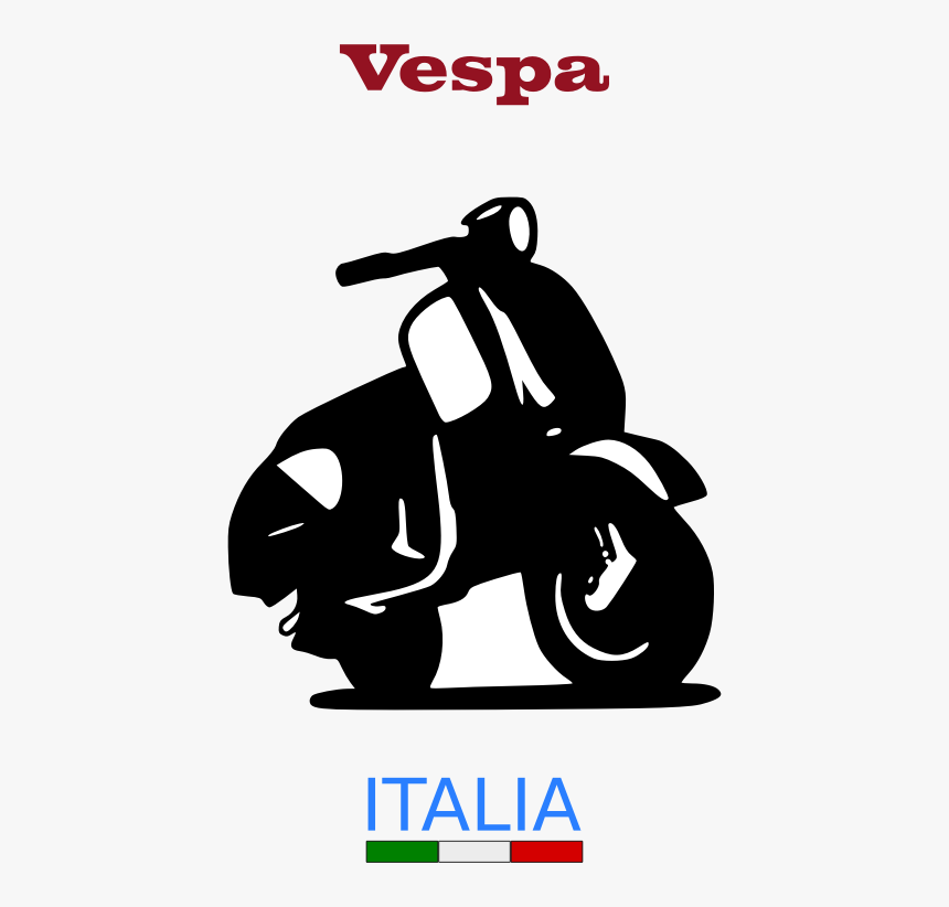 Vespa - Scooter Vespa Clipart, HD Png Download, Free Download