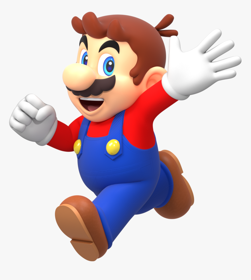 Mario Running Png - Super Mario Mario Render, Transparent Png, Free Download