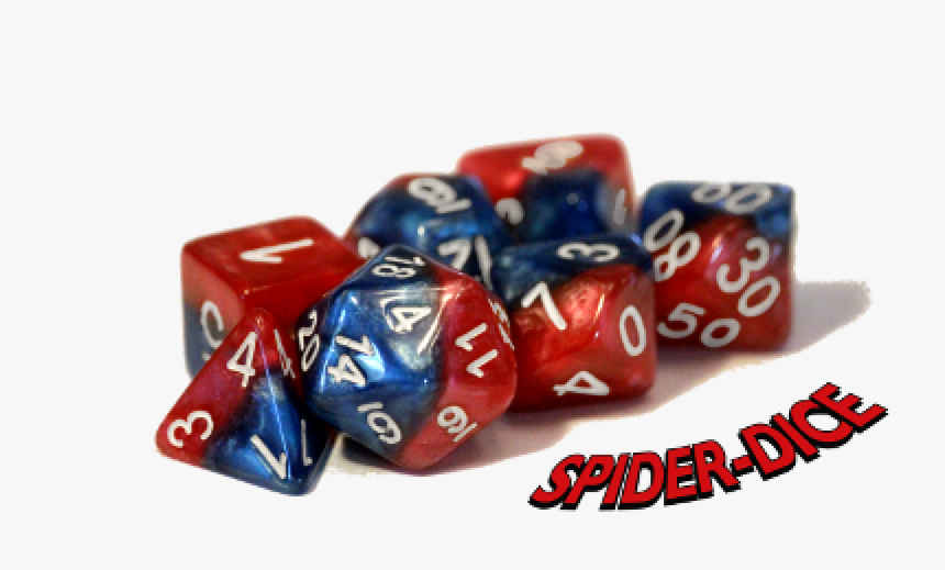 Gkg531 - Spider Dice - Halfsies - 7 Die Set Chessex - Spider Dice, HD Png Download, Free Download