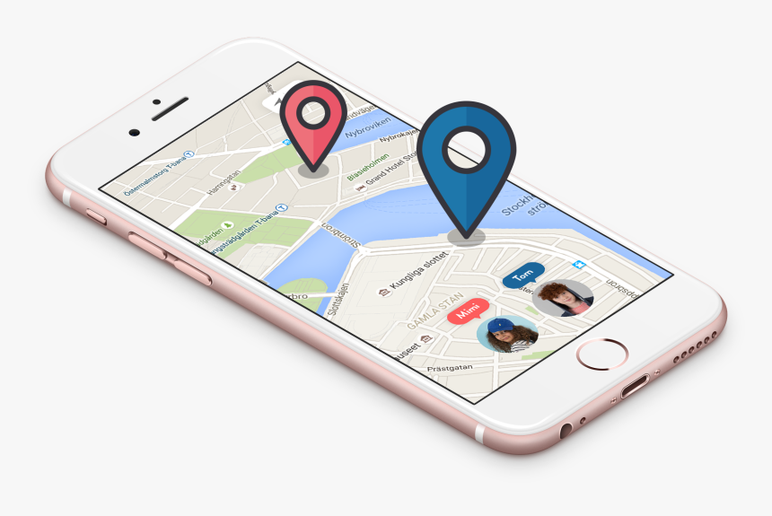 Map Clipart Gps Tracking - Global Positioning System In Phones, HD Png Download, Free Download