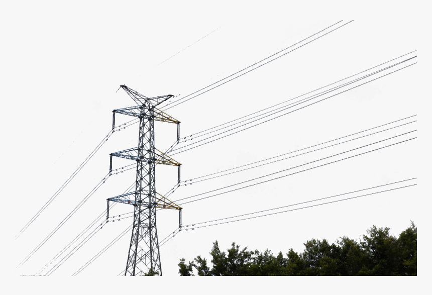 High Voltage Transmission Tower Transparent Images - High Voltage Power Line Png, Png Download, Free Download