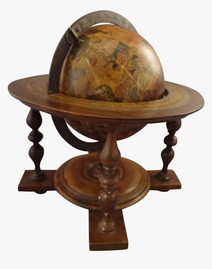 Globe Antique Portrait Miniature Vintage Clothing - Antique Globe Transparent Background, HD Png Download, Free Download