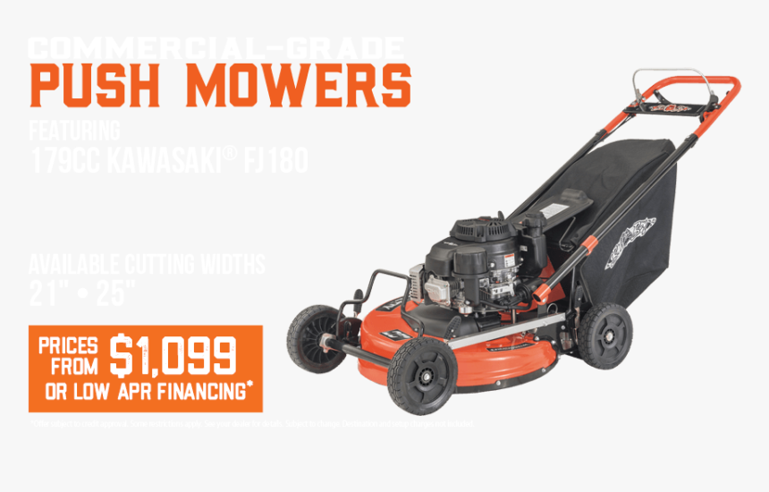 Commercial Residential Zero Turn Mowers Bad Boy Mowers - Commercial Push Mower Kawasaki Engine, HD Png Download, Free Download