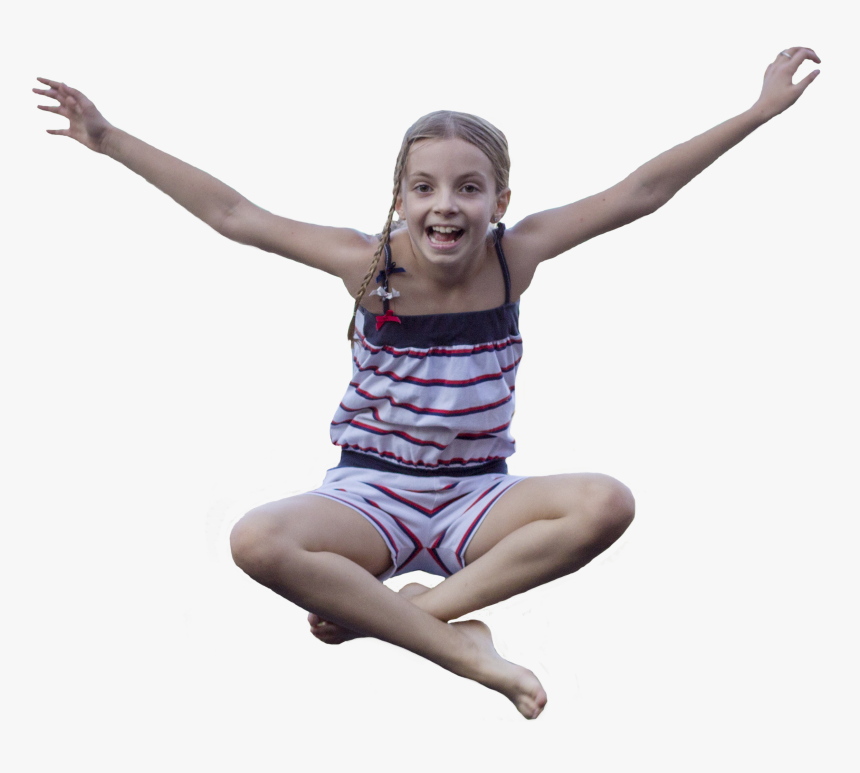 Jumping Kid - Sitting, HD Png Download, Free Download