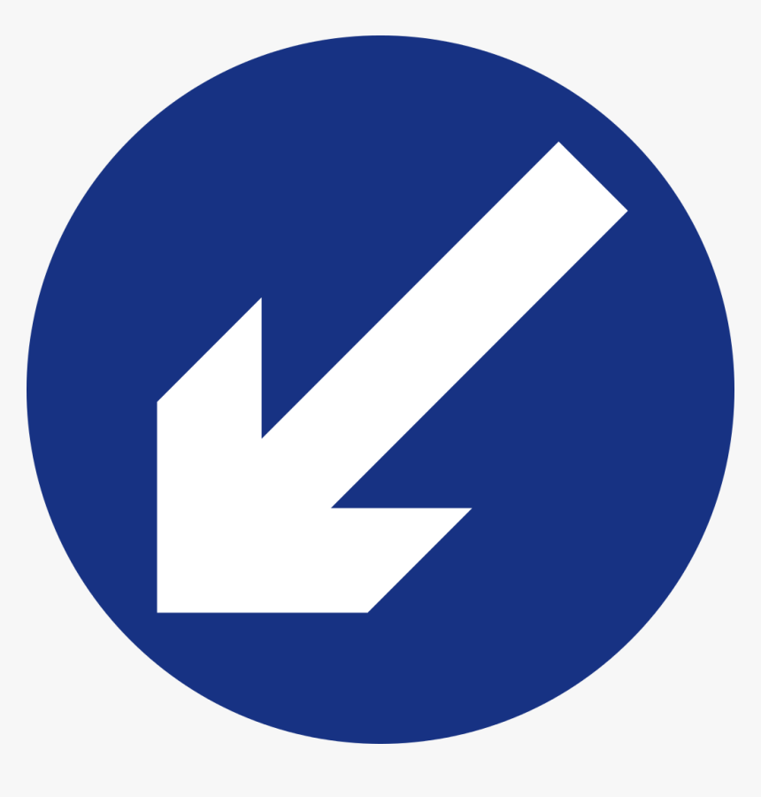 Traffic Signs Keep Left, HD Png Download, Free Download