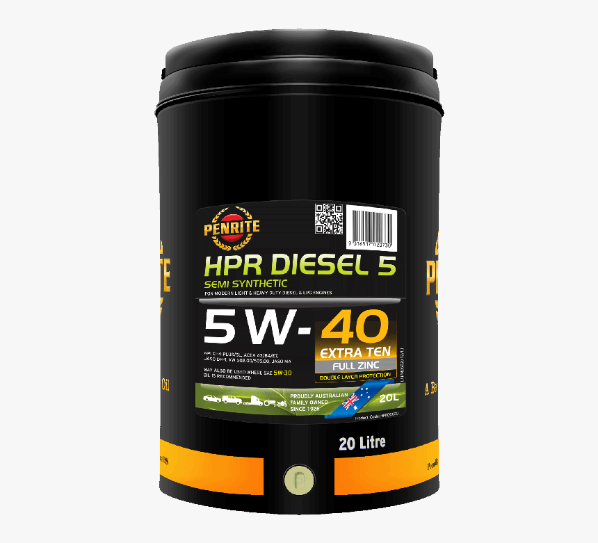 Semi Synthetic Sae 5w 40 Api Ci 4 Plus/sl Diesel Engine - Penrite 15w40, HD Png Download, Free Download