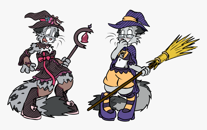 Halloween Witches By Virmir & Bluedragon62 - Cartoon, HD Png Download, Free Download