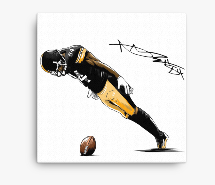 Antonio Brown Mj Lean Signature Art Canvas - Antonio Brown Signature Png, Transparent Png, Free Download