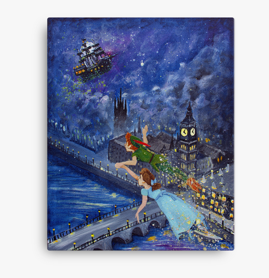 Fine Art Canvas Reproduction - Poster Peter Pan Wendy, HD Png Download, Free Download