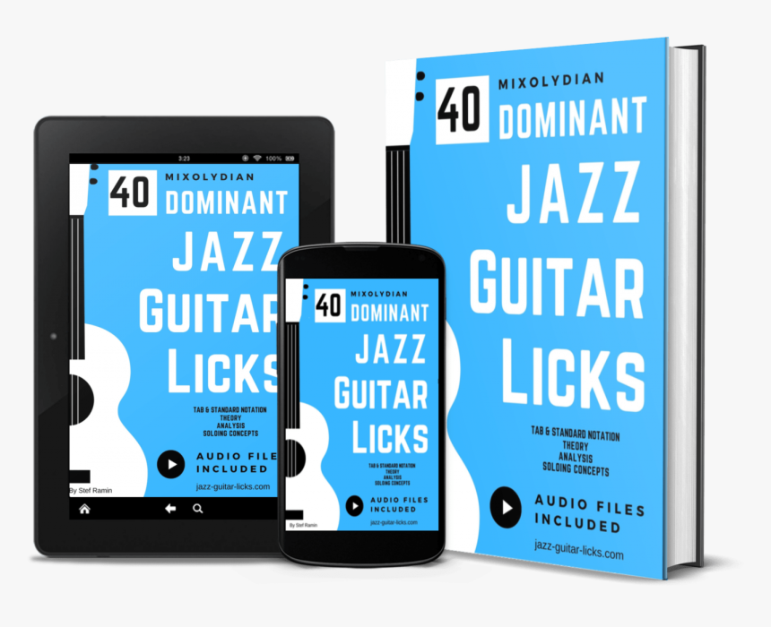 Mixolydian Jazz Guitar Licks Exercises Pdf Method - M Chuck Bass, HD Png Download, Free Download