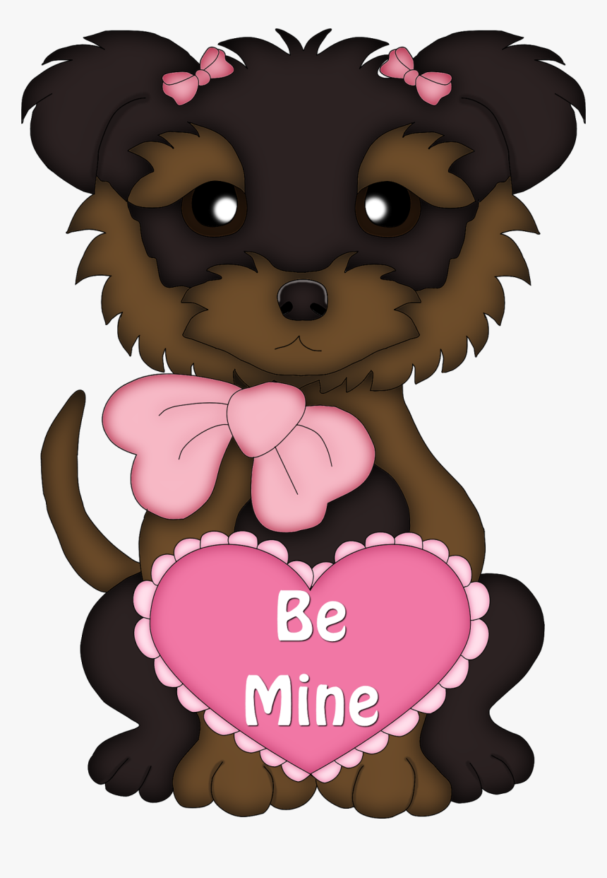 Cliparts De Perritos Enamorados Clipart Stock Clipart - Valentine Clip Art With Dogs, HD Png Download, Free Download