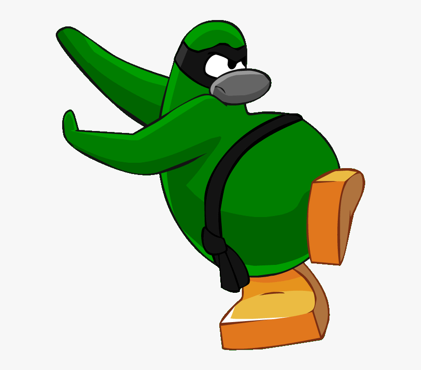Ninja Clipart Green Ninja, Ninja Green Ninja Transparent - Club Penguin Green Ninja, HD Png Download, Free Download
