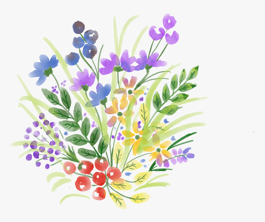 Watercolour Flower Spring Watercolor Free Photo - Watercolour Flower, HD Png Download, Free Download