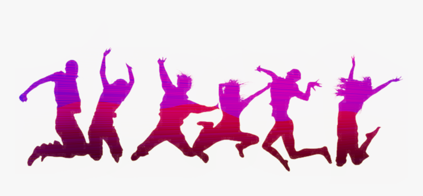 Jumping Color Silhouette Png, Transparent Png, Free Download
